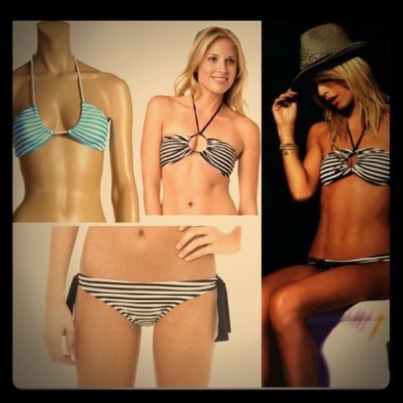 Vintage Sunday Funday Bikini Bandeau Top & Retro Bottom - Picture 9 of 9